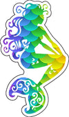 Scaled Mermaid Vinyl Decal - Beach Bumper Sticker