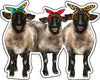 Bandanna Sheep Vinyl Decal