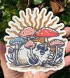 Mushroom Skull Vinyl Decal - Western Bumper Sticker