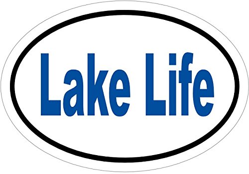 WickedGoodz Blue Lake Life Decal Blue, Lake Bumper Sticker, Beach Gift-WickedGoodz