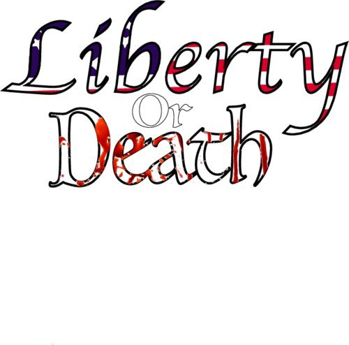 WickedGoodz American Flag Transfer Liberty or Death Vinyl Decal - Patriotic Bumper Sticker - Perfect Proud American Gift-WickedGoodz