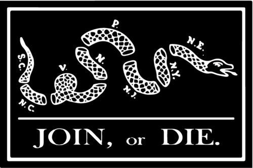 Join or Die Flag Refrigerator Magnet-WickedGoodz