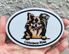 Oval Chihuahua Mom Magnet - Dog Breed Magnetic Car Decal